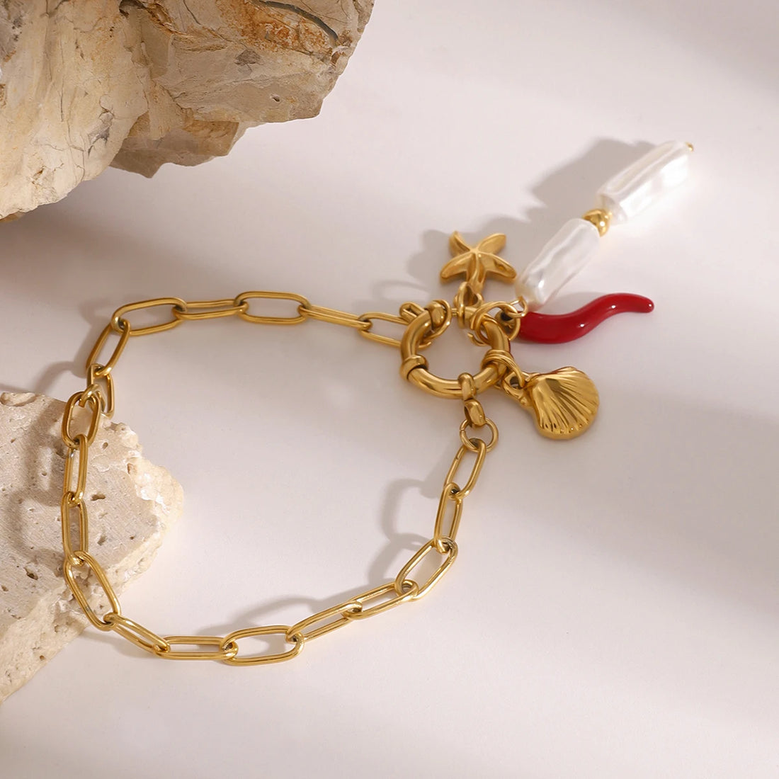 Mediterranean Pearl Starfish Bracelet