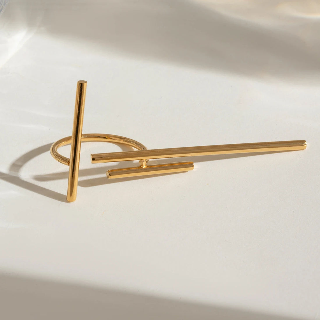Mykonos Minimalist Bar Rings
